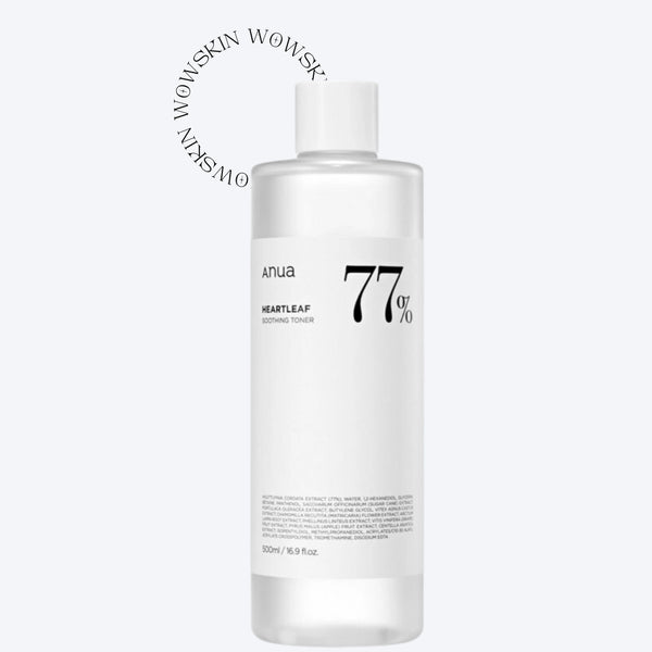 Anua Heartleaf 77% Soothing Toner 500 ml calmează pielea iritată și reduce roșeața. Ideal pentru ten sensibil, acneic sau cu tendință de inflamație.